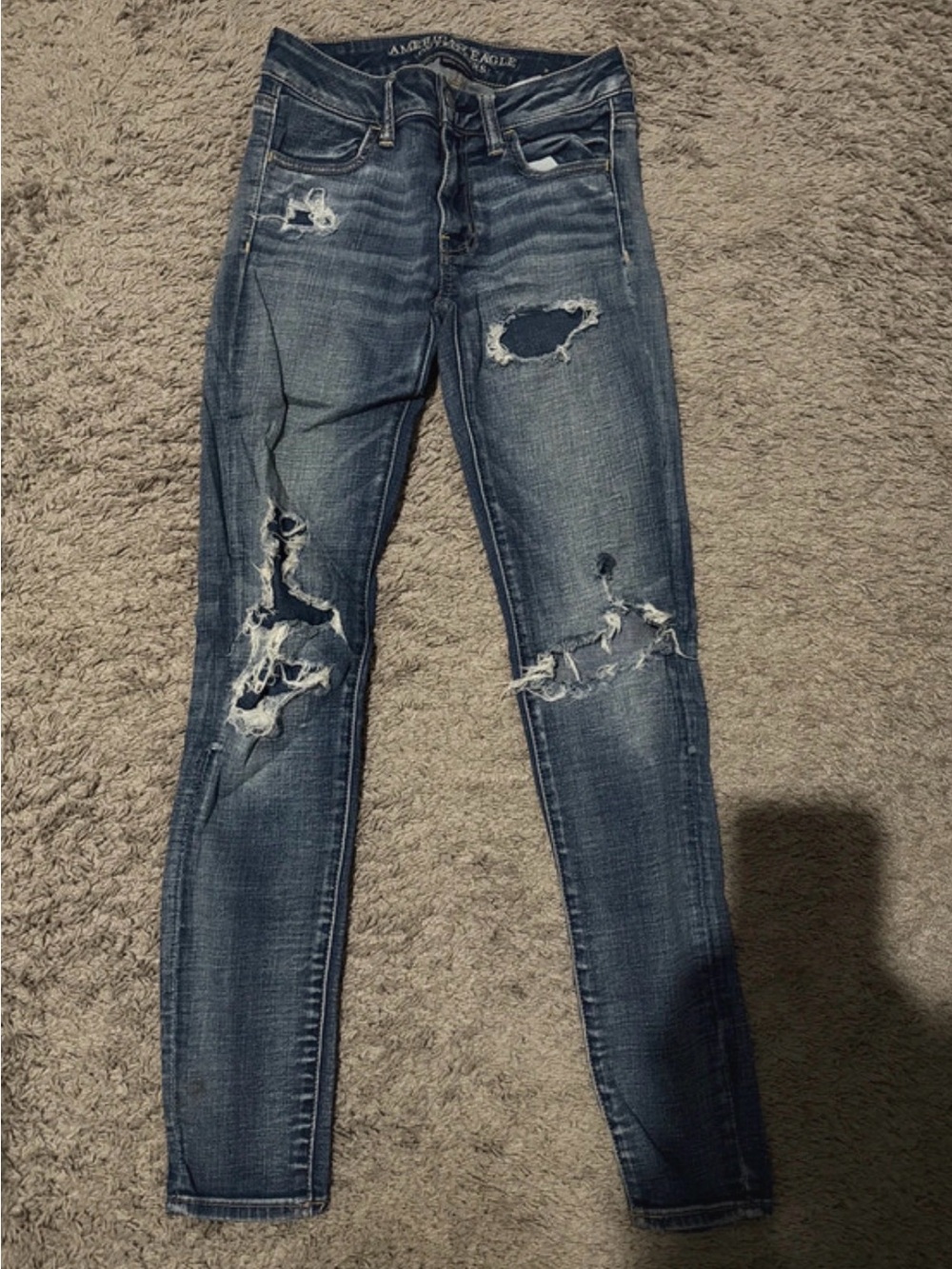 American Eagle Outfitters 0 Regular Women’s Distressed Skinny Jeans -
